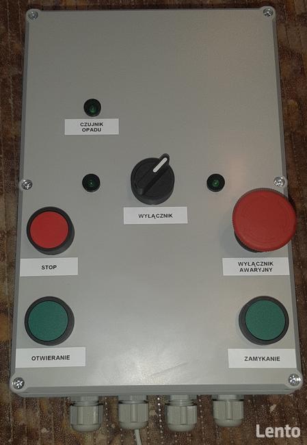 Sterownik do siłowników elektrycznych, piloty, czujnik opadu