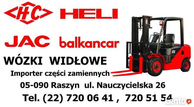Części zamienne do: wózki widłówe HC HELI JAC BALKANKAR
