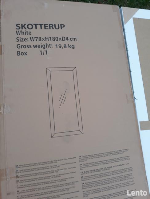 Nowa rama na lustro obraz 78x180cm biała SKOTTERUP