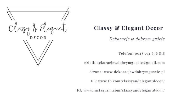 Dekoracje chrzciny komunia ślub wesele urodziny studniówka