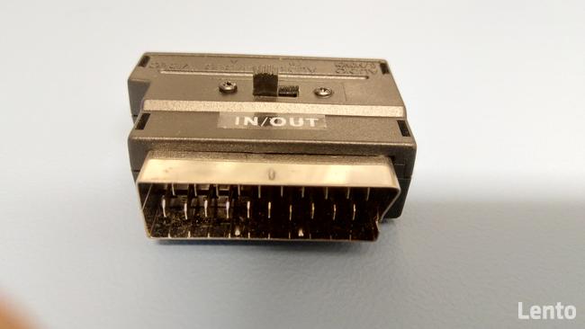 Adapter - przejściówka Scart/Eurozłącze - 3 x RCA (Cinch) +