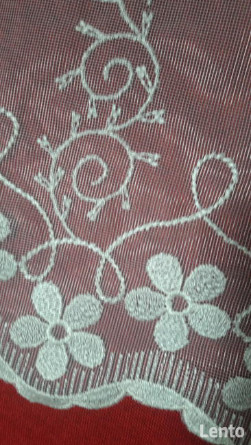 Zazdrostka haft markizeta ecru wys.30 cm lub 45 cm.lambrekin