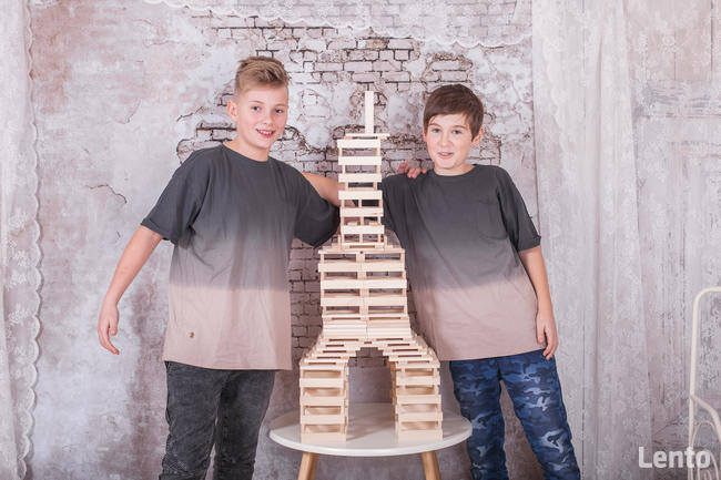 Polskie drewniane klocki Linden zestaw 100 szt. w worku. EKO