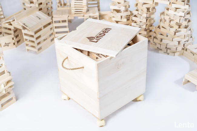 Ekologiczne less waste klocki drewniane Linden 1000 szt.
