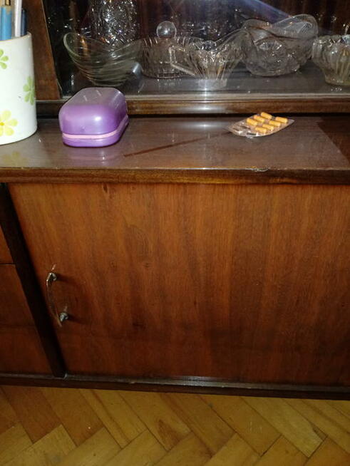 Meble komplet prl Violetta meblościanka z barkiem