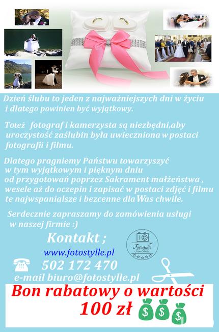 Fotografia i filmowanie Uroczystości Ślubnych. Filmowanie w