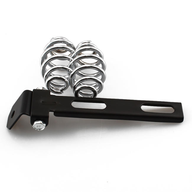 Siedzenie na sprężynach bobber chopper harley płomień czarne