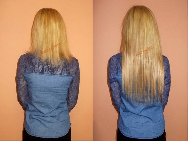 przedłużanie i zagęszczanie włosów