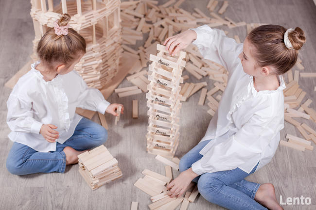 Ekologiczne less waste klocki drewniane Linden 1000 szt.