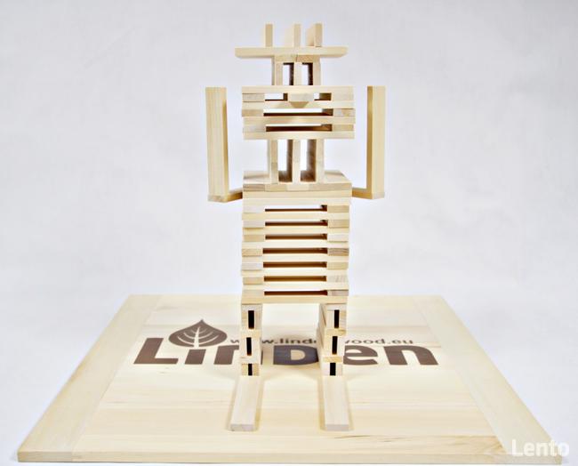 Klocki Linden nie LEGO nie COBI z drewna 300 szt.