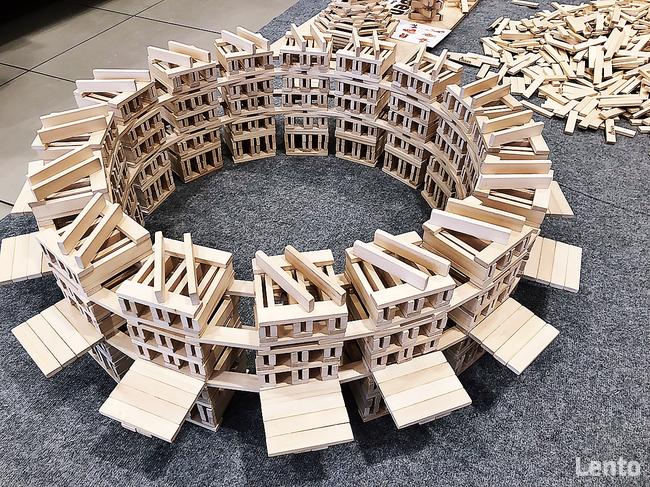 Klocki Linden nie LEGO nie COBI z drewna 300 szt.