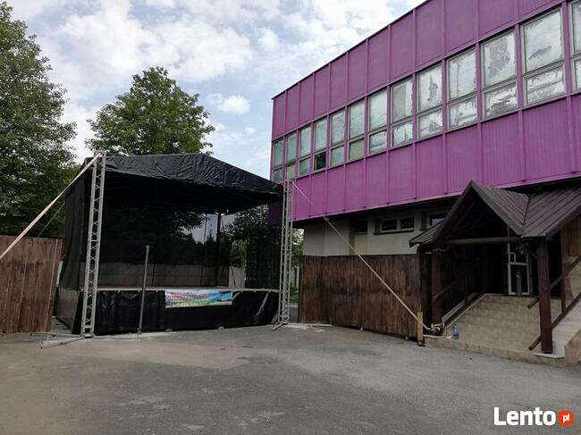 Wynajem namiotu hali namiotowej sceny