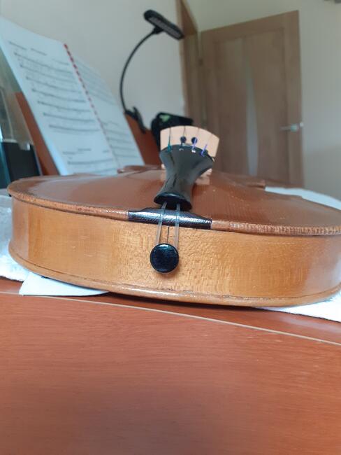 skrzypce lutnicze połówki wykonane w Lubinie Legnickim rok