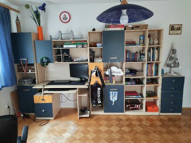 komplet używanych mebli młodzieżowych Black Red White