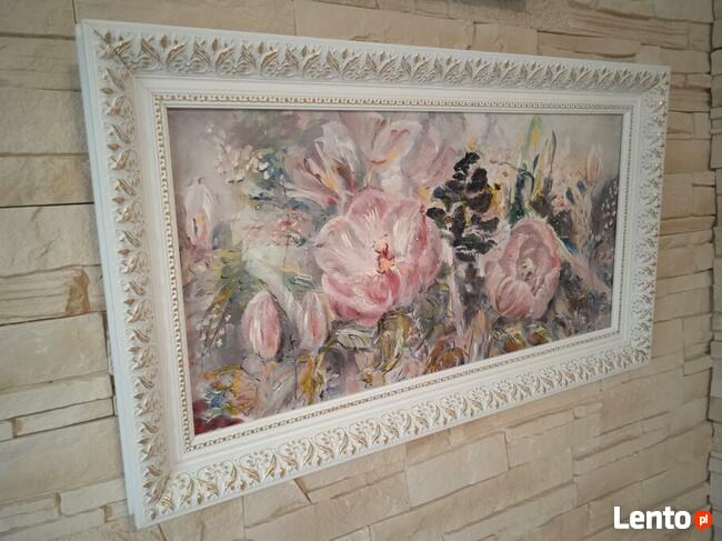 BAJKA O KROKUSACH-obraz olejny .