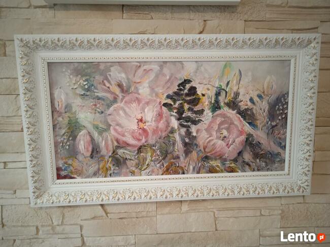 BAJKA O KROKUSACH-obraz olejny .