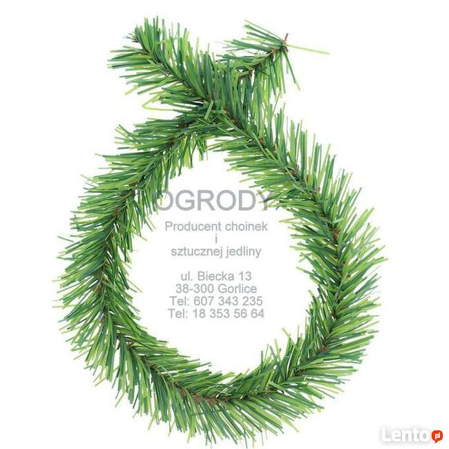 Sztuczna jedlina gałązki do stroików Vianočné stromčeky