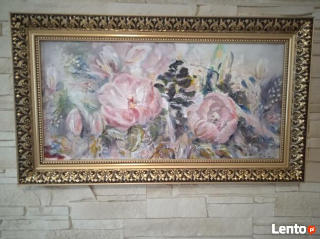 BAJKA O KROKUSACH-obraz olejny .