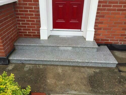 Schody Granitowe Polerowane Bianco Cristal 150x33x2