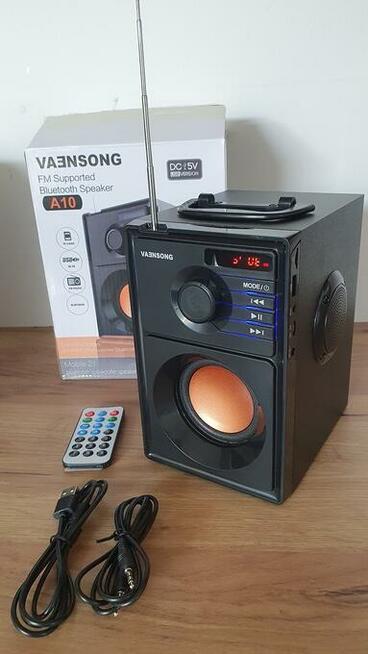 Przenośny głośnik bluetooth z subwooferem z obsługą radia fm