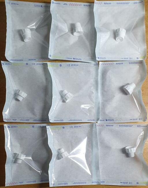 3 SILIKONOWE KOŃCÓWKI DO OCZYSZCZANIA WODOROWEGO STERYLNE