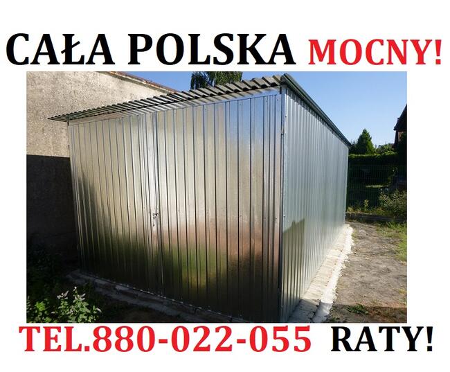 Garaż blaszany 4x5 4x6 GARAŻE 3x5 Cały Kraj MEGA TERMIN raty
