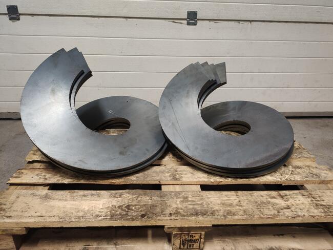 Pióra ślimaka, wały ślimakowe, zwoje żmijka wstęga spirala