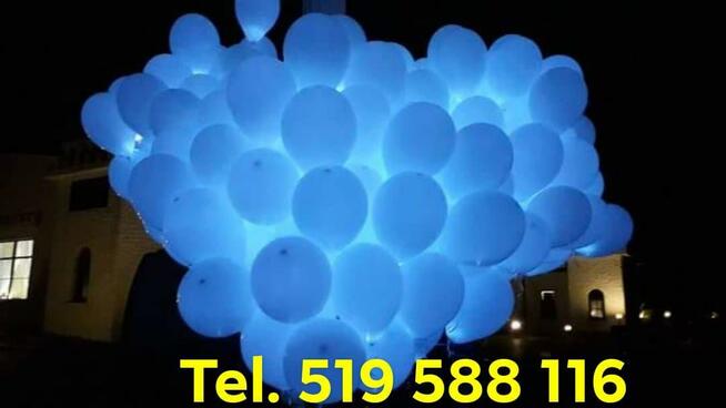Bramy balonowe dekoracje z balonów balony ledowe z helem led