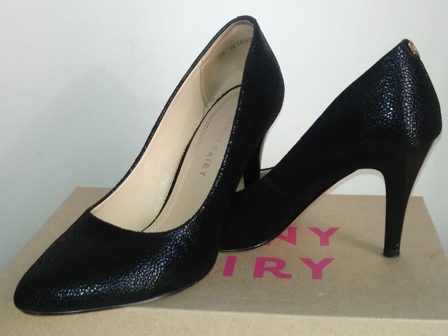Eleganckie czarne szpilki/buty na obcasie