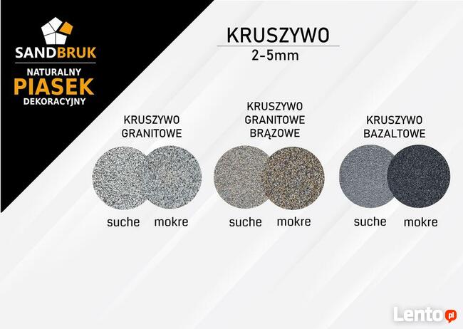 Suchy Płukany Piasek Bazaltowy Fuga Zasypka Grafit 0-2mm