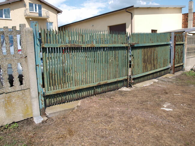 Brama wjazdowa dwu skrzydłowa 4,70m + furtka 1m