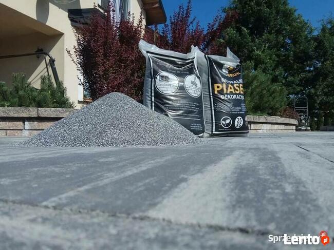 Suchy Piasek Granitowy Fuga Zasypka Ciemny Szary 0-2mm