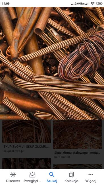 Złom resztki stalowy inne