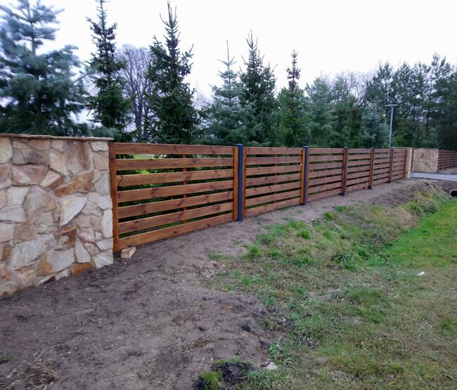 Przęsła drewniane, ogrodzenia drewniane