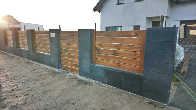 Przęsła drewniane, ogrodzenia drewniane