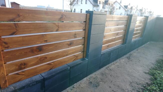 Przęsła drewniane, ogrodzenia drewniane