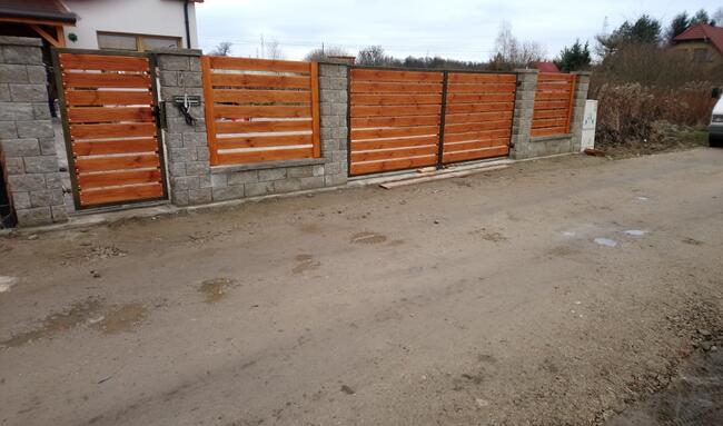 Przęsła drewniane, ogrodzenia drewniane