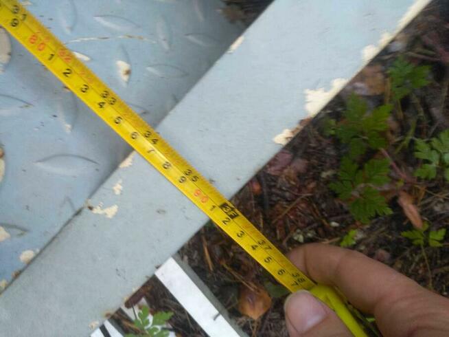 Schody stalowe 90 x 110 cm 900 x 1100 mm