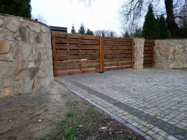 Przęsła drewniane, ogrodzenia drewniane