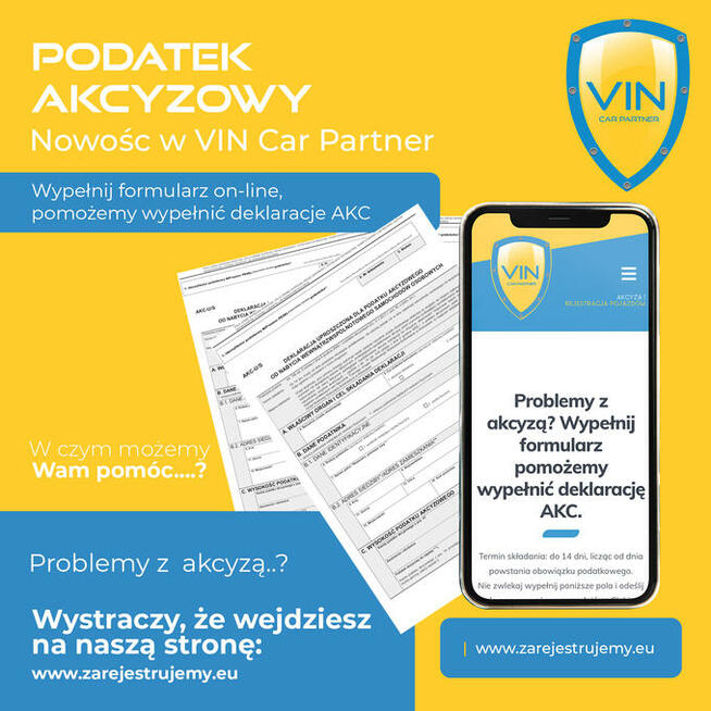 Rejestracja pojazdów-Ubezpieczenia OC/AC-Akcyza-Tłumaczenia