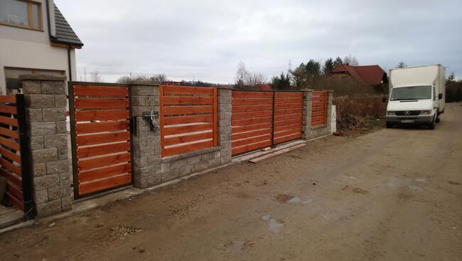 Przęsła drewniane, ogrodzenia drewniane