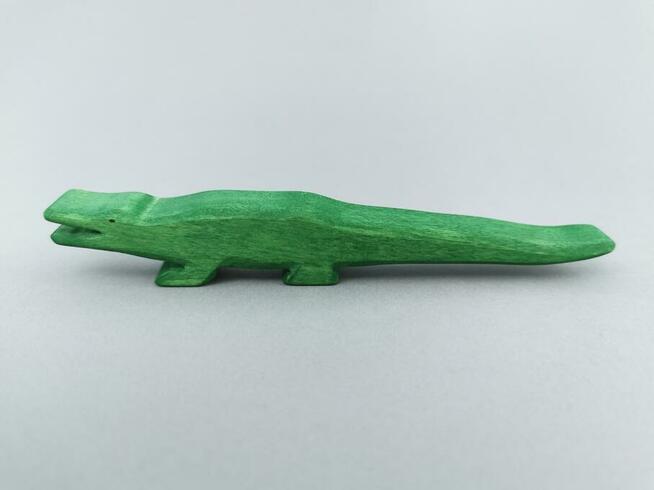 Drewniane figurki zwierząt - figurka Krokodyl