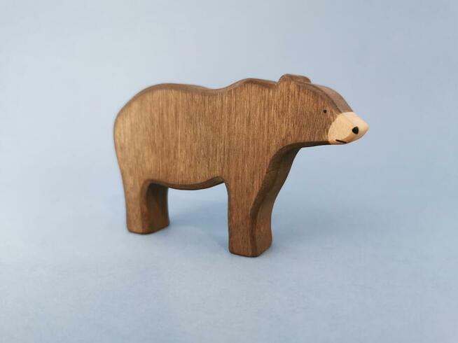 Drewniane figurki zwierząt - figurka Niedźwiedź