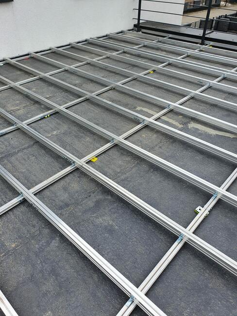 Legar aluminiowy 24x39, konstrukcja pod taras