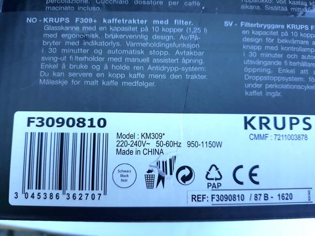 Ekspres przelewowy Krups ProAroma 1,25 l 1050W