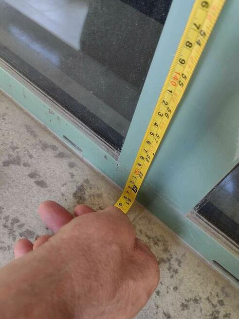 Okno aluminiowe witryna 352 x 150 cm 3520 x 1500 mm