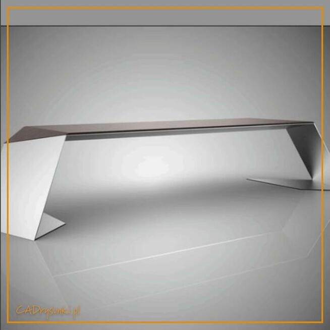 Nowoczesne biurko drewno-stal