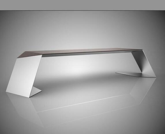 Nowoczesne biurko drewno-stal