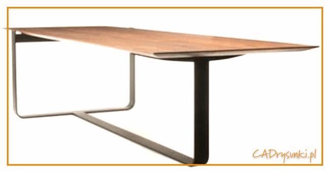 Biurko z dużą przestrzenia na nogi