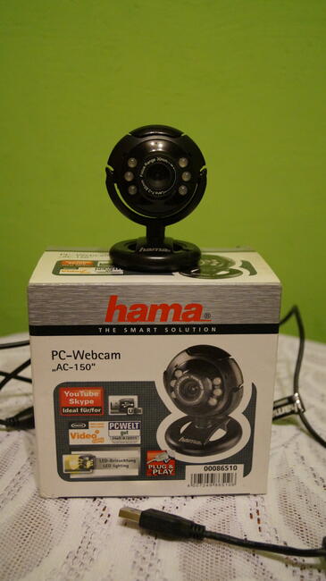 Komputerowy zestaw audio HAMA + kamerka HAMA